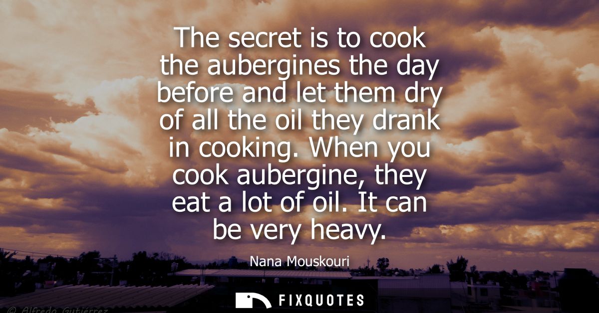 The secret is to cook the aubergines the day before and let them dry of all the oil they drank in cooking. When you cook