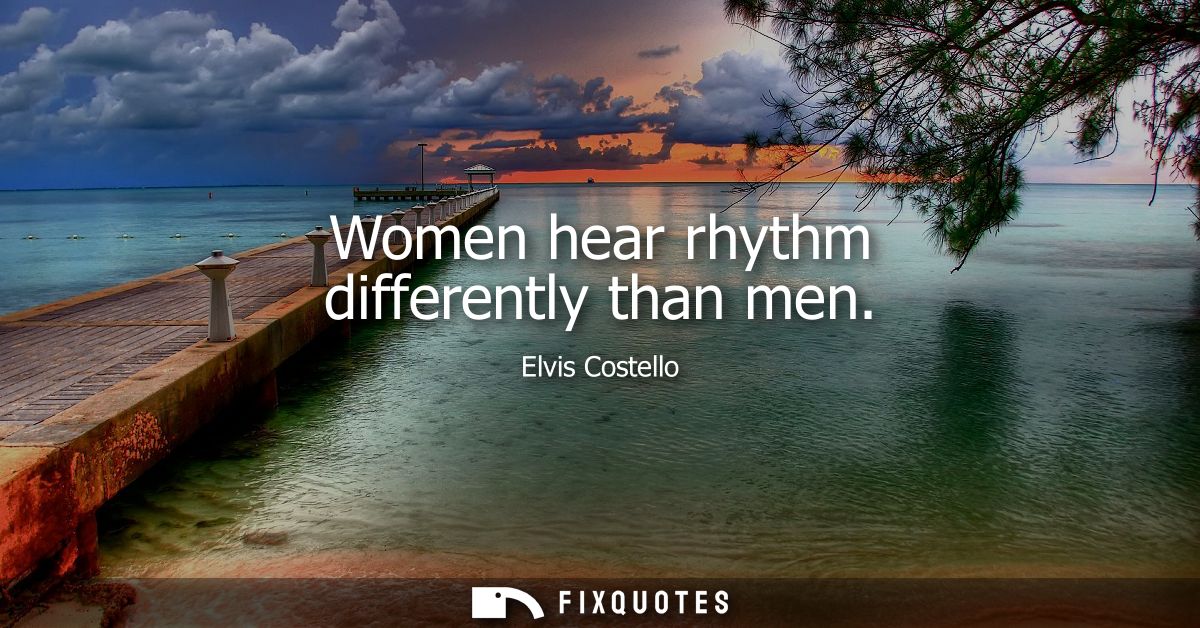 Women hear rhythm differently than men