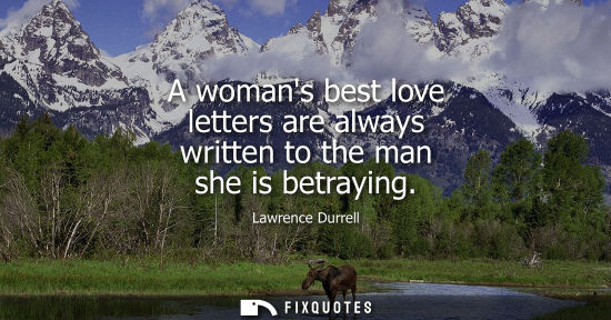 Small: A womans best love letters are always written to the man she is betraying
