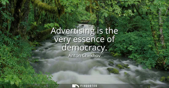 Small: Advertising is the very essence of democracy