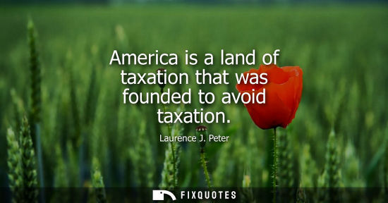 Small: America is a land of taxation that was founded to avoid taxation