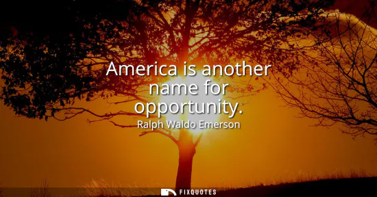 Small: America is another name for opportunity