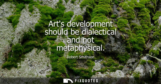 Small: Arts development should be dialectical and not metaphysical
