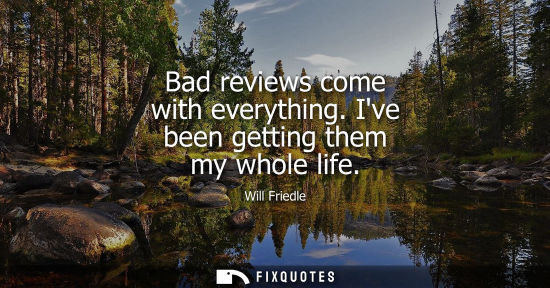 Small: Bad reviews come with everything. Ive been getting them my whole life