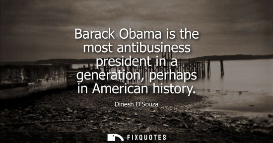Small: Barack Obama is the most antibusiness president in a generation, perhaps in American history