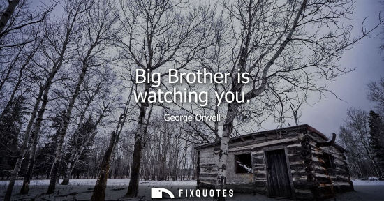 Small: Big Brother is watching you