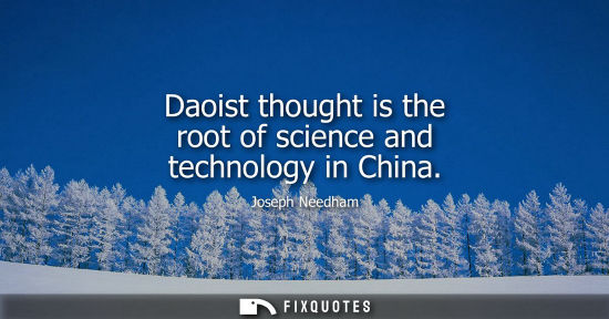 Small: Daoist thought is the root of science and technology in China