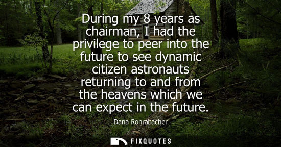 Small: During my 8 years as chairman, I had the privilege to peer into the future to see dynamic citizen astro