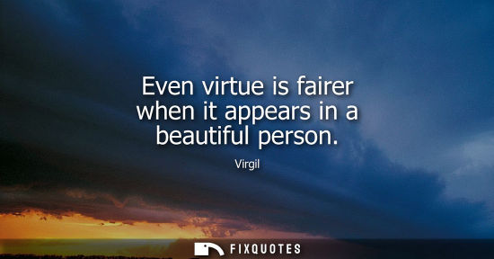 Small: Even virtue is fairer when it appears in a beautiful person