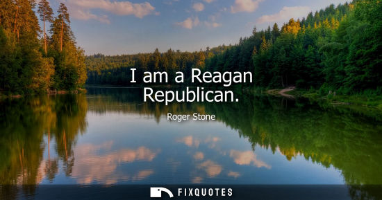Small: I am a Reagan Republican