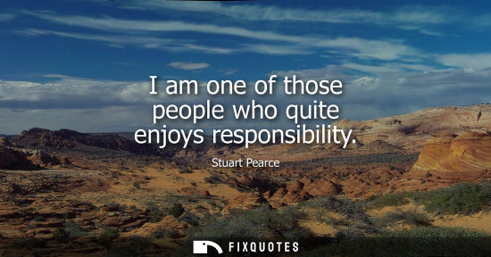 Small: I am one of those people who quite enjoys responsibility