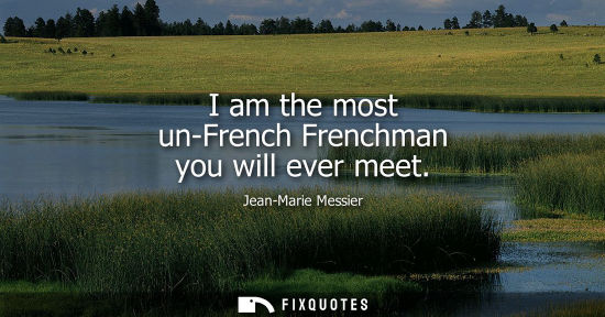 Small: I am the most un-French Frenchman you will ever meet