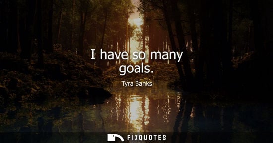 Small: I have so many goals - Tyra Banks