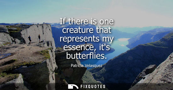 Small: If there is one creature that represents my essence, its butterflies