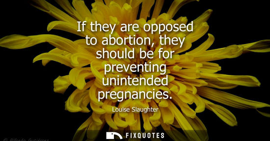 Small: If they are opposed to abortion, they should be for preventing unintended pregnancies