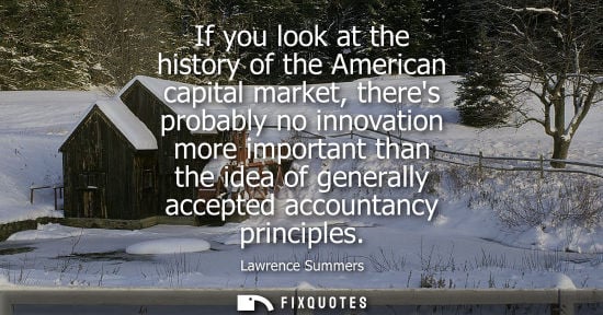 Small: If you look at the history of the American capital market, theres probably no innovation more important