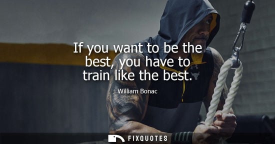 Small: If you want to be the best, you have to train like the best