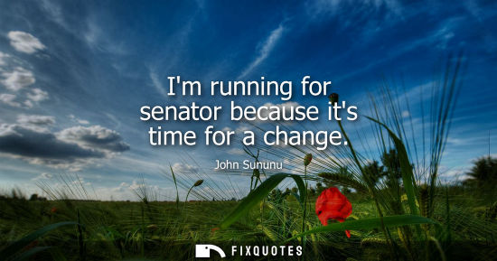 Small: John Sununu: Im running for senator because its time for a change
