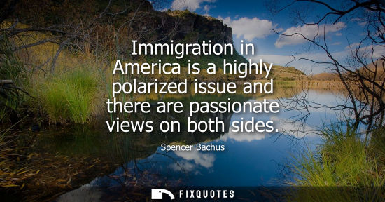 Small: Immigration in America is a highly polarized issue and there are passionate views on both sides