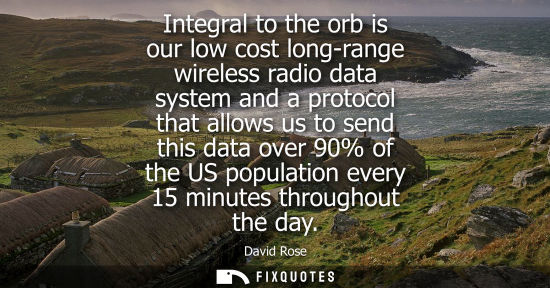 Small: Integral to the orb is our low cost long-range wireless radio data system and a protocol that allows us