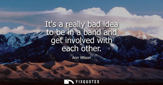Small: Its a really bad idea to be in a band and get involved with each other