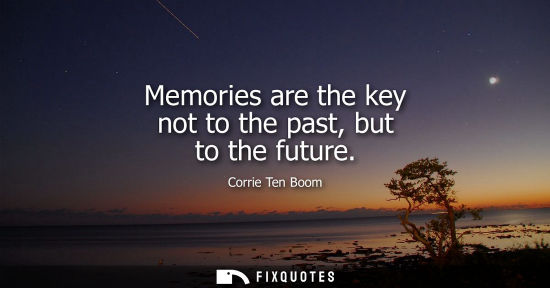 Small: Memories are the key not to the past, but to the future