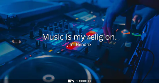 Small: Music is my religion