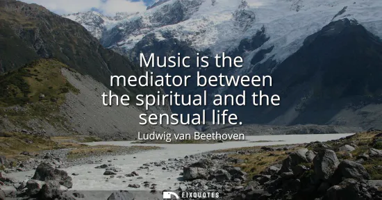 Small: Music is the mediator between the spiritual and the sensual life