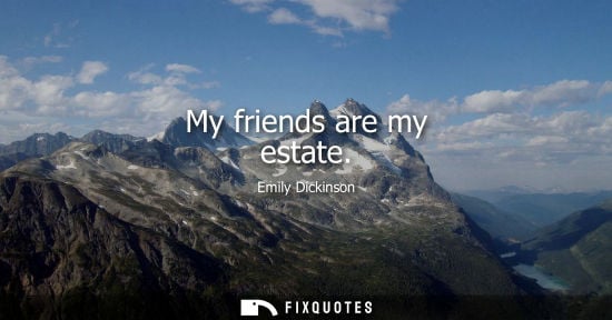 Small: My friends are my estate
