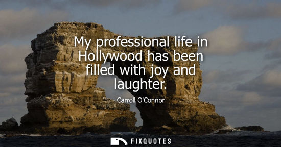 Small: My professional life in Hollywood has been filled with joy and laughter