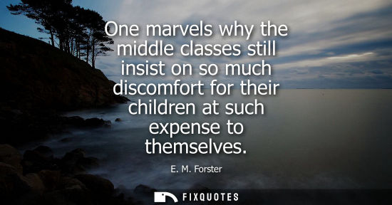 Small: One marvels why the middle classes still insist on so much discomfort for their children at such expens
