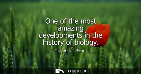 Small: One of the most amazing developments in the history of biology