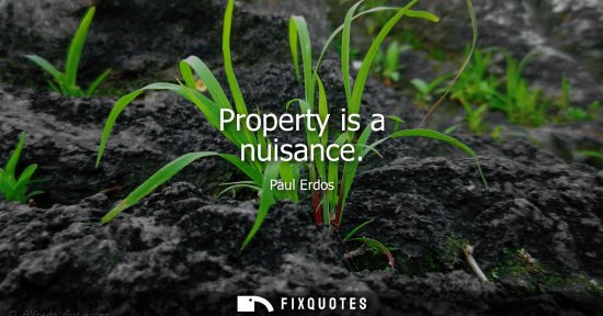 Small: Property is a nuisance
