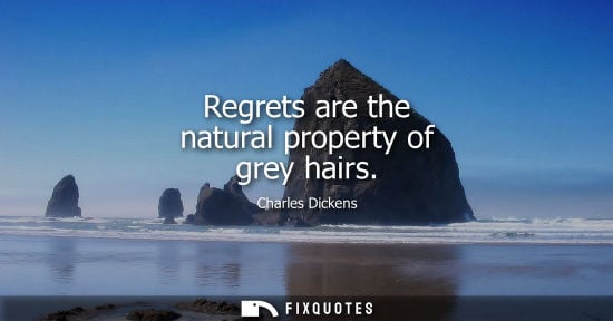 Small: Regrets are the natural property of grey hairs