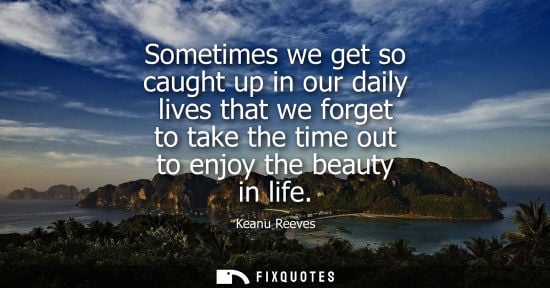 Small: Sometimes we get so caught up in our daily lives that we forget to take the time out to enjoy the beaut