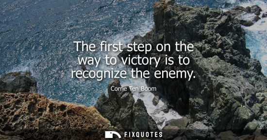 Small: The first step on the way to victory is to recognize the enemy