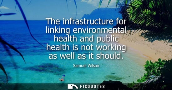 Small: The infrastructure for linking environmental health and public health is not working as well as it shou