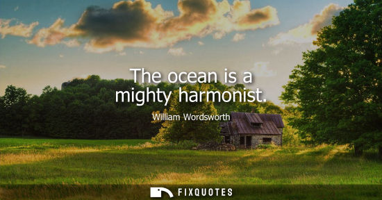 Small: The ocean is a mighty harmonist