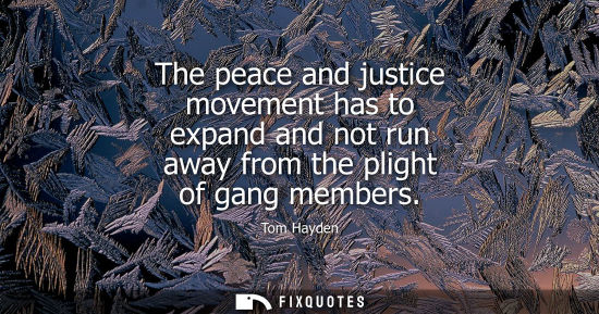 Small: The peace and justice movement has to expand and not run away from the plight of gang members