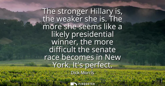Small: The stronger Hillary is, the weaker she is. The more she seems like a likely presidential winner, the more dif