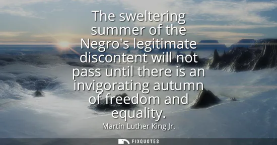 Small: The sweltering summer of the Negros legitimate discontent will not pass until there is an invigorating autumn 
