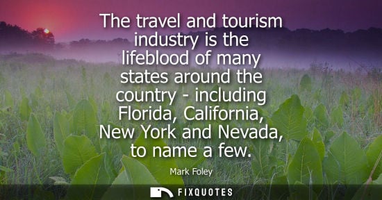 Small: The travel and tourism industry is the lifeblood of many states around the country - including Florida,