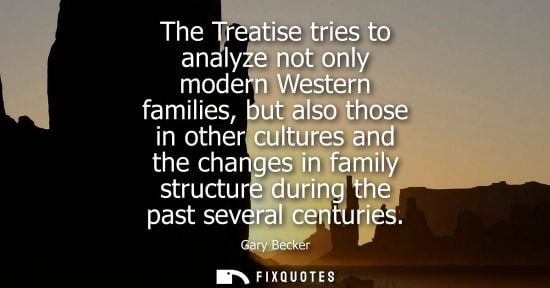 Small: The Treatise tries to analyze not only modern Western families, but also those in other cultures and th