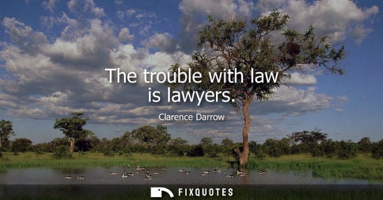 Small: The trouble with law is lawyers