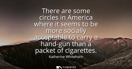 Small: There are some circles in America where it seems to be more socially acceptable to carry a hand-gun than a pac