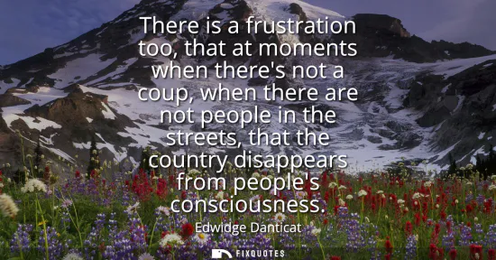 Small: There is a frustration too, that at moments when theres not a coup, when there are not people in the streets, 