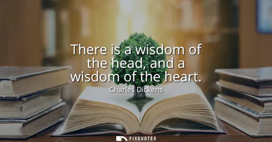 Small: There is a wisdom of the head, and a wisdom of the heart
