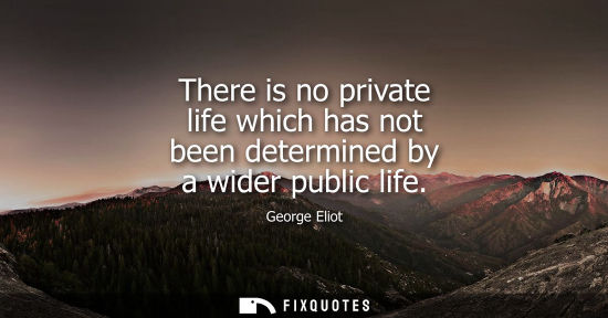 Small: There is no private life which has not been determined by a wider public life