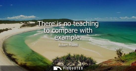 Small: There is no teaching to compare with example