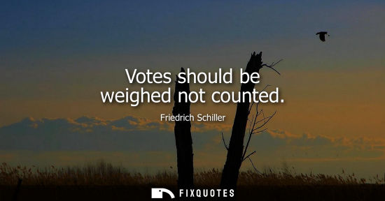 Small: Votes should be weighed not counted